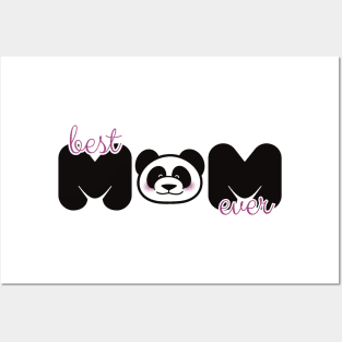 Best Mom Ever Panda Design Posters and Art